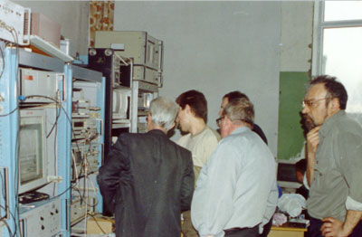 Во время испытаний приемника на 2,3 ГГц и прибора-радиометра